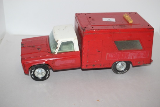 Vintage Nylint Ambulance Truck, Metal, 15 1/2" x 5 3/4"W