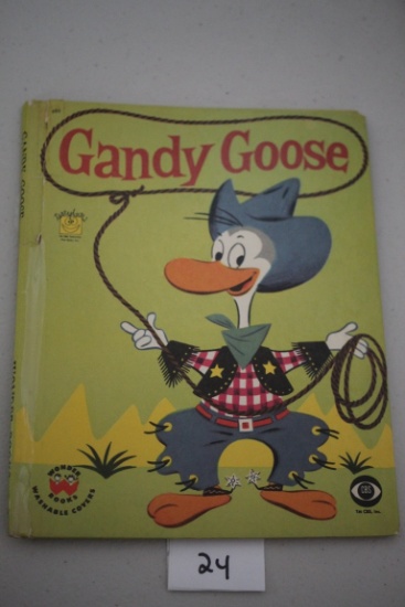 Vintage Gandy Goose Children's Book, 1957, #695, CBS, Wonder Books, Hard Cover