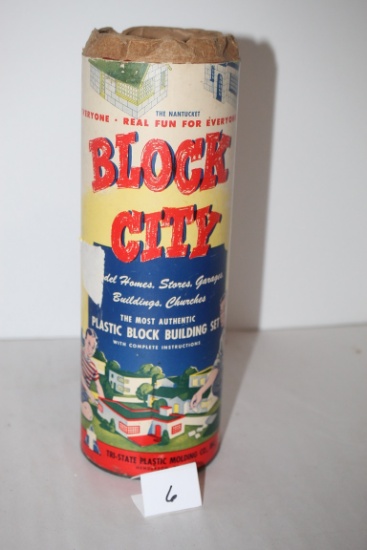 Vintage The Miamian Block City Plastic Block Building Set, B 300, circa 1950's