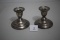 Vintage International Sterling Weighted Reinforced Candle Stick Holders, N238, 3 1/2