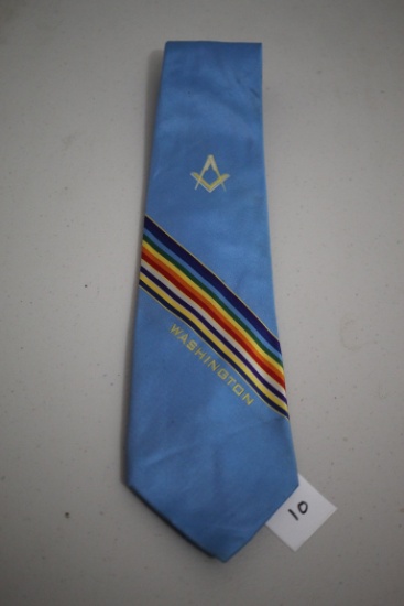 Masonic Tie, 100% Silk, Dean W. Heinemann Grand Master 2012-2013 Grand Lodge Of Washington