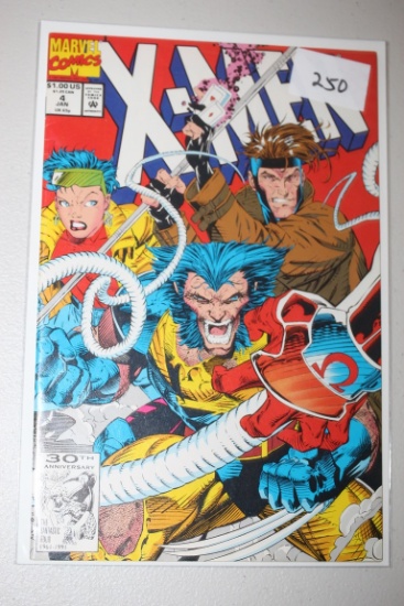 X-Men Comic Book, #4, Jan. 1991, Marvel Comics, Bagged & Boarded