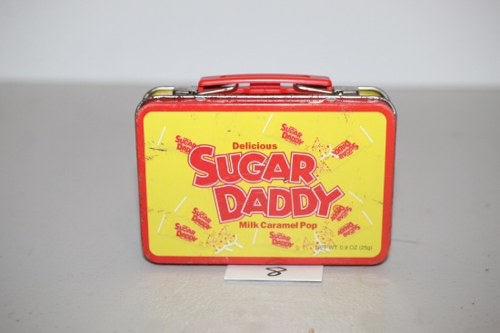 Sugar Daddy Lunch Box Tin, 4 1/4" x 2 3/4"