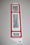 Outdoor Thermometer, Mahn Funeral Homes & Peaceful Ridge Cemetery, Plastic, 13