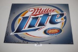Miller Lite Tin Sign, 16