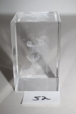 Wizard 3D Laser Etched Glass Paperweight, 3