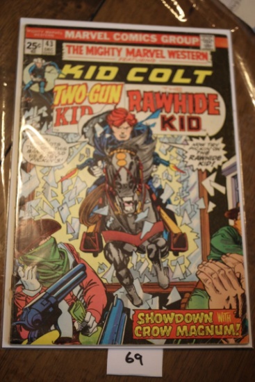 The Mighty Marvel Western Featuring Kid Colt Two Gun Kid, The Rawhide Kid Comic Book