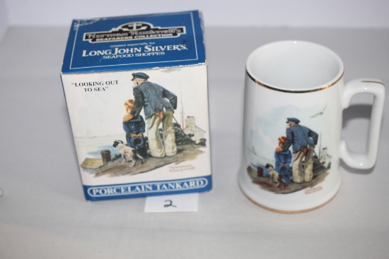 Looking Out To Sea Porcelain Tankard, Norman Rockwell's Seafarers Collection