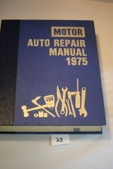 1975 Motor Auto Repair Manual, First Printing, 38th Edition, c. 1974, The Hearst Corporation