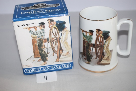 River Pilot Porcelain Tankard, Norman Rockwell's Seafarers Collection