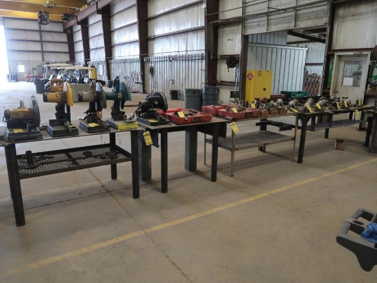 (4) ASSORTED STEEL TABLES