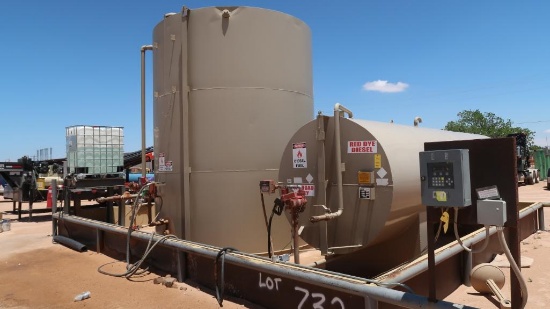 FUEL DEPOT, INCLUDES PIN CODE CONTROLS, 4200-GAL. (EST) OFF ROAD DIESEL TANK, 13,200-GAL. (EST) ON