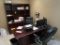CONTENTS OF OFFICE & FRONT STORE - (4) DESKS, CREDENZA, (2) FILE CABINETS, KYOCERA ECOSYS M3550IDN