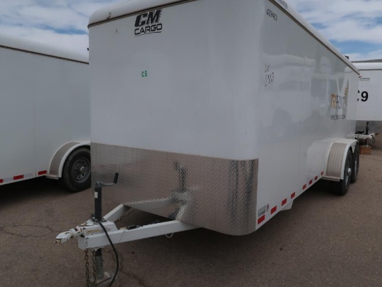 (2019) CM TRAILER 20' TANDEM AXLE ENCLOSED TRAILER W/ CONTENTS, VIN 49TCB202XK1029463