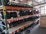 CONTENTS OF RACKING & NEXT TO IT - FIBER & POLY PIPE FITTINGS; STEEL FITTINGS; FLANGES