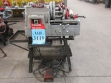 RIDGID 535 PIPE THREADING MACHINE WITH STAND, AND (QTY.2) 1/8'' - 2'' DIE HEADS