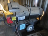 FLAGRO FVO-400 COMMERCIAL SPACE HEATER, 390,000 BTU, DIESEL, WITH BUILT-IN 42 GALLON TANK, (