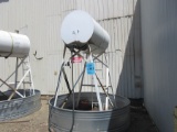 LOT (QTY.2) GRAVITY FLOW DIESEL FUEL TANKS ON STAND WITH MANUAL NOZZLE, APPROX.. 300 GALLON EACH, (