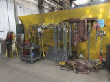 LOT ASST'D RIGGING CLAMPS, CHAINS AND SYNTHETIC SLINGS