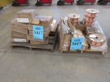 LOT ASST'D LINCOLN ELECTRIC WELDING WIRE, .035'', 1/8'', .045'', PLUS BAGS OF LINCOLN WELD SUBMERGED