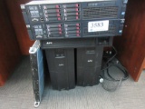LOT ASST'D SERVERS AND UPS - (QTY.2) HP PROLIANT DL380 G7 WITH (7) 300GB HARD DRIVES EACH, (1)