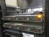 LOT (QTY.2) HP PROLIANT DL320 G6 RACK MOUNT SERVERS WITH 4 X 500GB HARD DRIVES EACH, AND (QTY.1)