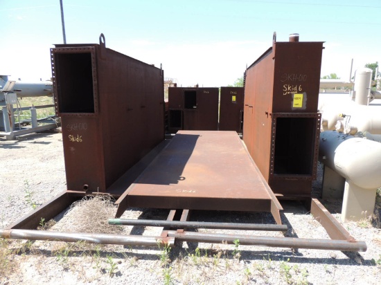 (11) SKID 4'-4'' X 19', SOME WITH PARTIALLY BUILT HOUSE, (1) SKID 5'-8'' X 20', (1) CONTAINMENT SKID