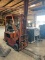 1960â€™S CLARKLIFT 3,000 LB GAS FORKLIFT, 2-STAGE LAST, SOLID TREAD TIRES, FORK RACK