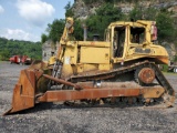 CATERPILLAR D8N DOZER, 57,577 HOURS SHOWING, 24'' WIDE METAL TRACKS, 154'' WIDE 4-WAY DOZER BLADE,