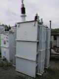 SOLOMAN 1000 KVA SIGLE PHASE TRANSFORMER, S/N D1592, 34,500 HV., 4,160/7,200 LV., 38