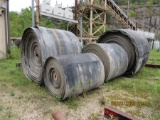 (4) ROLLS 60'' CONVEYOR BELT, APPROX. 4,000 FT, LOCATION: MATRIX