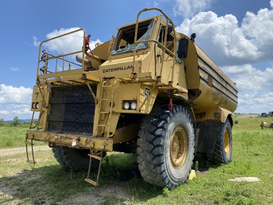 CATERPILLAR 773 OFF-ROAD WATER TRUCK, S/N: 63W03343, CAT V12 DIESEL ENGINE, STEEL WATER TANK WITH