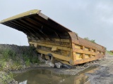 CATERPILLAR STEEL DUMP BOX FOR OFF-ROAD DUMP TRUCK, MISSING METAL AT REAR, 22'10'' WIDE, LOCATION: