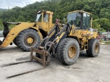 1994 CATERPILLAR IT28F ARTICULATED WHEEL LOADER, 4WD, 60'' FORKS, CAT 3116T DIESEL ENGINE, 31,625