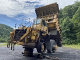 1994 CATERPILLAR 777C ROCK TRUCK, 55 YARD REAR DUMP BED, RIGID FRAME, 31/90R49 TIRE SIZE, MISSING