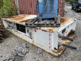 ASSORTED STEEL INCLUDING PERSONNEL CARRIERS, HEADS, ELECTRIC MOTORS, PUMP, TRACKS, BATTERY