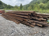 STEEL RAILS, APPROX. 33', AND MORE ASSORTED STEEL, LOCATION: ALMA