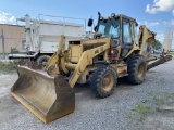 1992 CATERPILLAR 446B LOADER BACKHOE, ENCLOSED CAB, S/N: 6XF00678, 13,296 HOURS, 4WD, 1.5-YARD