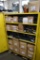 LOT: LARGE QUANTITY OF NEW 9 IN. & 4-1/2 IN. GRINDING WHEELS & ACCESSORIES IN ROLLING JOB BOX (
