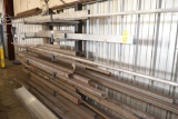LOT: CONTENTS OF RACK INCLUDING ALUMINUM & STEEL ANGLE; FLAT; BAR STOCK; ETC. (BUILDING #2)