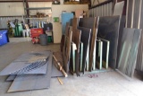 LOT: RACK WITH CONTENTS OF STEEL PLATE & SHEET UP TO 1 IN. THICK (BUILDING #2)