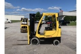 2014 HYSTER 5000 LB. LP FORKLIFT MODEL S50FT; SOLID TIRES; 3-STAGE MAST (LOCATED IN HAMILTON; OHIO)