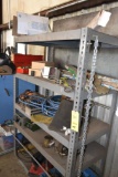 LOT: LISTA 3-DRAWER TOOLING CABINET & STEEL SHELVING UNIT WITH CONTENTS OF PUNCHES & ASSORTED