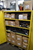 LOT: LARGE QUANTITY OF NEW 9 IN. & 4-1/2 IN. GRINDING WHEELS & ACCESSORIES IN ROLLING JOB BOX (