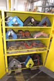 LOT: ROLLING JOB BOX WITH CONTENTS OF BEAM CLAMPS; SNATCH BLOCKS; PLATE LIFTERS; ETC. (BUILDING #1)