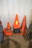 LOT: ASSORTED SAFETY CONES (BUILDING #1)