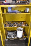 LOT: ROLLING JOB BOX WITH CONTENTS OF SMALL MACHINERY SKATES & CHAIN HOIST (BUILDING #1)