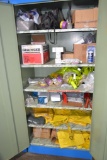 LOT: (3) STEEL CABINETS WITH CONTENTS OF SAFETY EQUIPMENT; GLOVES; GLASSES; VISORS; EAR PLUGS;