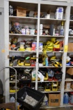 LOT: CONTENTS OF SHELVING UNIT INCLUDING ELECTRICAL & PLUMBING SUPPLIES AND ASSORTED HARDWARE (