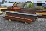 LOT: LARGE QUANTITY OF STEEL I-BEAM; CHANNEL; PIPE & SQUARE STOCK (OUTSIDE)